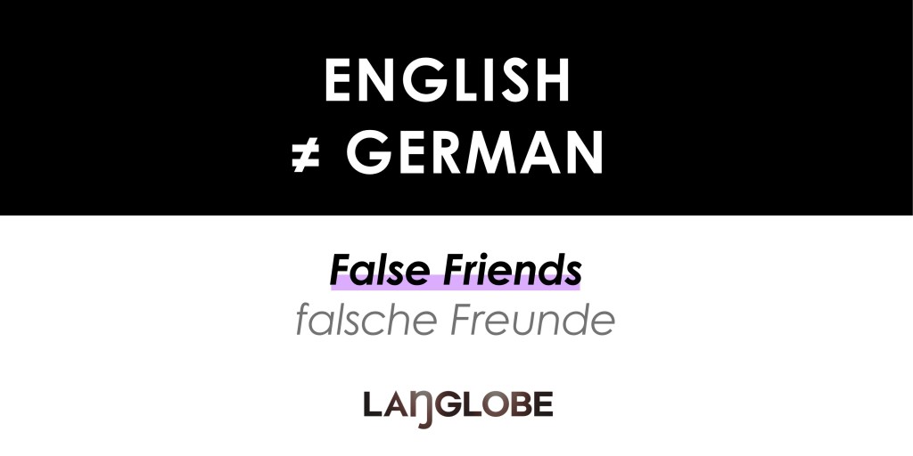 Common German False Friends That Look Like English Words